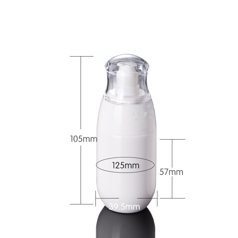 50ml Cosmetic Bottle with Pump for Skin Care Cream Round Cylinder Body Lotion Bottle Screw Cap Pump Sprayer Sealing Type