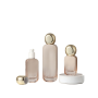 High-End Luxury 30ml 50ml Transparent Glass Perfume Bottle Wx-43 Spherical Cap Gold Screw Cap Seal and Pump Sprayer