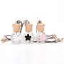 Free Sample Flacon Parfum Car Perfume Hanging Bottles Wooden Cap Bottle with Flowers