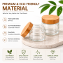 High Quality 100g Skincare Empty Body Cream Jar Cosmetic 3.5oz Glass Jar with Bamboo Lid
