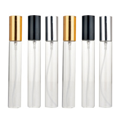 Yiwu Cosmetic clear Empty Bottles for Perfumes with Aluminum Cap Perfume Glass Bottle 15 ml Spray Bottle