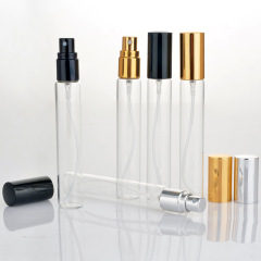 Yiwu Cosmetic clear Empty Bottles for Perfumes with Aluminum Cap Perfume Glass Bottle 15 ml Spray Bottle