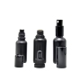 Matte Black 50ml Glass Essential Oil Perfume Bottle with Dropper Seal for Skin Care Creams