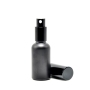 Matte Black 50ml Glass Essential Oil Perfume Bottle with Dropper Seal for Skin Care Creams
