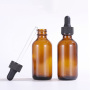 Luxury 15ml 30ml 60ml 120ml Empty boston Round Glass Essential Oil Amber Dropper Bottle