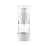For Clear Cosmetic Airless Pump Bottle 15ml 30ml 50ml Empty Round Lotion Container with 100pcs MOQ