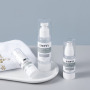 For Clear Cosmetic Airless Pump Bottle 15ml 30ml 50ml Empty Round Lotion Container with 100pcs MOQ