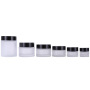 Wholesale 2024 Hot Selling Various Capacity Frosted Thick Glass Jars with Lids for  Cosmetic