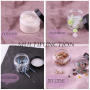 20g Black Plastic Cosmetic Jars with Lid Small Empty Container Packaging for Skincare Cream Eye Cream Lipstick-Use in Skin Care