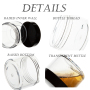 20g Black Plastic Cosmetic Jars with Lid Small Empty Container Packaging for Skincare Cream Eye Cream Lipstick-Use in Skin Care