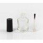 Custom 15ml UV Gel Round Glass Nail Polish Bottle Empty with Crown Cap Seal for Skin Care Serum Cream and Face Oil-MOQ 100pcs