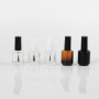 Custom 15ml UV Gel Round Glass Nail Polish Bottle Empty with Crown Cap Seal for Skin Care Serum Cream and Face Oil-MOQ 100pcs