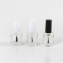 Custom 15ml UV Gel Round Glass Nail Polish Bottle Empty with Crown Cap Seal for Skin Care Serum Cream and Face Oil-MOQ 100pcs