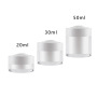 20g 30g 50g Plastic Rose Cream Jar White AS Eyeshadow Double Layer Plastic 50g Cosmetic Jar Plastic