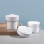 20g 30g 50g Plastic Rose Cream Jar White AS Eyeshadow Double Layer Plastic 50g Cosmetic Jar Plastic