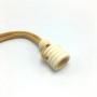 5ml Clear Round Glass Car Perfume Bottle with Wooden Cap and Hanging Rope Crown Cap Sealing MOQ 100pcs