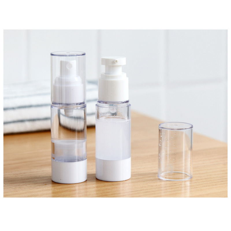Small 15ml/30ml/50ml Plastic Airless Lotion Bottle Empty Cosmetic Body Skin Care Serum Vacuum Spray Bottle for Skincare Products