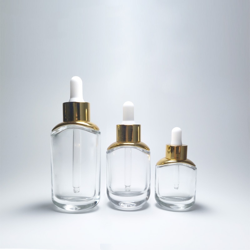 15ml 30ml Essential Oil Bottle Luxury Essential Oil Glass Bottle 50ml Set Essence Bottle Cosmetic Packaging