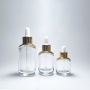 15ml 30ml Essential Oil Bottle Luxury Essential Oil Glass Bottle 50ml Set Essence Bottle Cosmetic Packaging