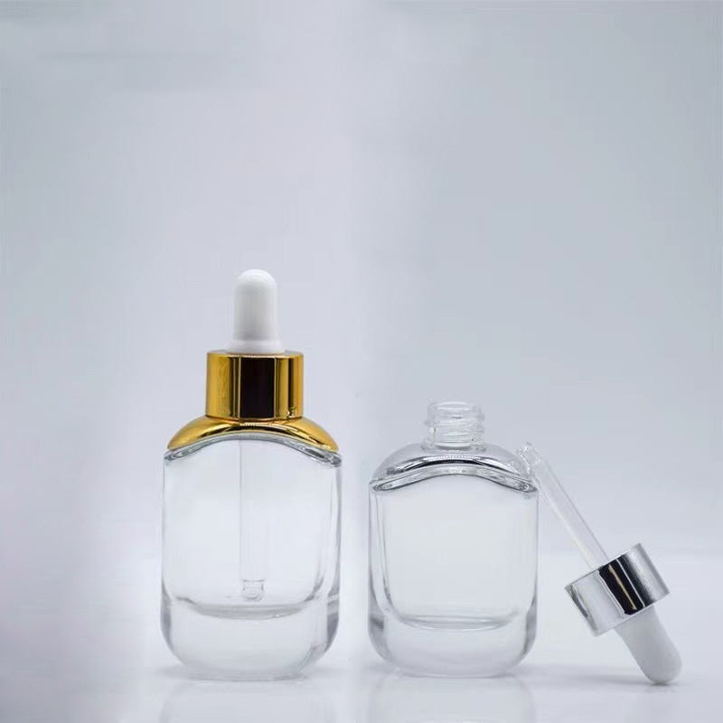 15ml 30ml Essential Oil Bottle Luxury Essential Oil Glass Bottle 50ml Set Essence Bottle Cosmetic Packaging