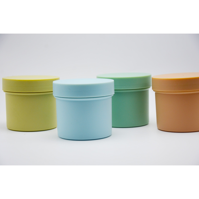 Soft Touch Empty Cosmetic Body Color Cream Packaging Jars Container with Screw Cap