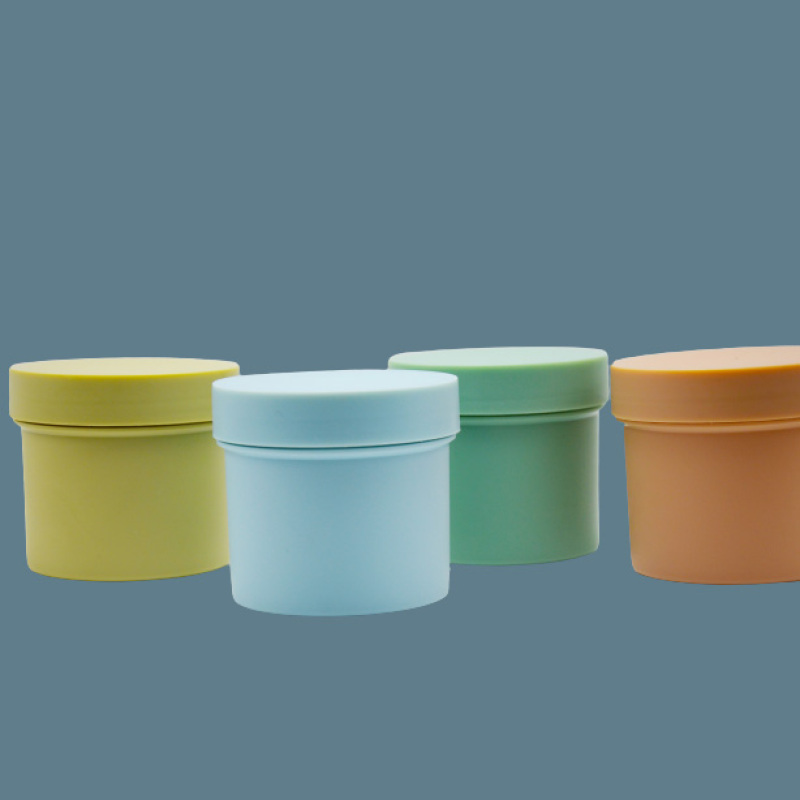 Soft Touch Empty Cosmetic Body Color Cream Packaging Jars Container with Screw Cap