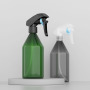Custom Label 300ml Green and Black Pump Spray Bottle Empty Cosmetic Bottle for Hair and Lotion Wholesale Spray Bottle