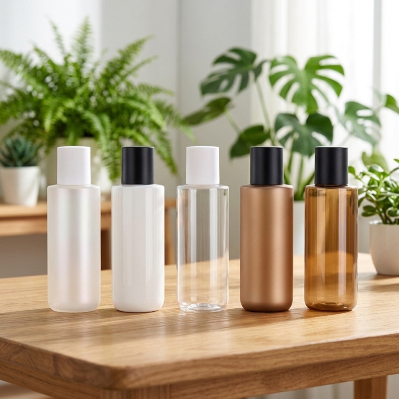 Wholesale Amber 120ml PET Toner Bottle with Cap for Natural Hydrosol Packaging and Organic Skincare Branding