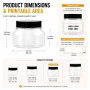150g 200g 250g Cream Jar Cosmetics Containers Wide Mouth Skincare Packaging Face Cream Dispenser Plastic Cosmetic Jars