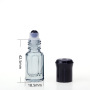 3ml Crystal Roller Ball Mini Roll on Bottles Octangle Essential Oil Bottles