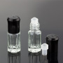 New Style Octagonal Shape Empty Glass Bottle of Attar Perfume Oil with Glass Roller 3ml