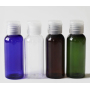 Pet Plastic 50 ml clear Cosmetic Bottle with Plastic or Aluminum Lid