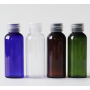 Pet Plastic 50 ml clear Cosmetic Bottle with Plastic or Aluminum Lid