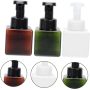 3pcs 250ml PET Dispensing Foam Press Pump Square Refillable Hand Soap Bottle with Screen Printing Pump Sealing Type