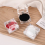 Casket Ring Box Clear Crystal Jewelry Box Packaging Trinket Plastic Earrings Box Gift Wrap