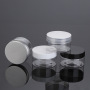 Hot Sale 4oz 120g Clear Round PET Jar Cheap Plastic Container with Straight Side Black Lid Recyclable for Cosmetics Eye Cream