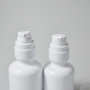 High Quality White Color Pet Skincare Lotion Bottle Empty 60ml 100ml Plastic Bottles Packaging for Cosmetics