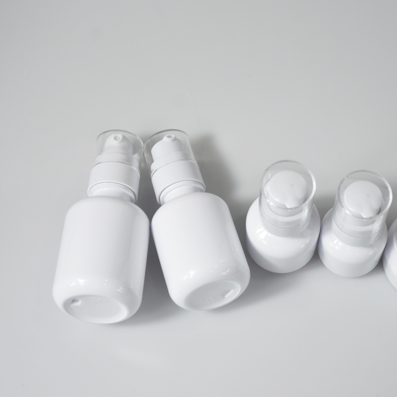 High Quality White Color Pet Skincare Lotion Bottle Empty 60ml 100ml Plastic Bottles Packaging for Cosmetics