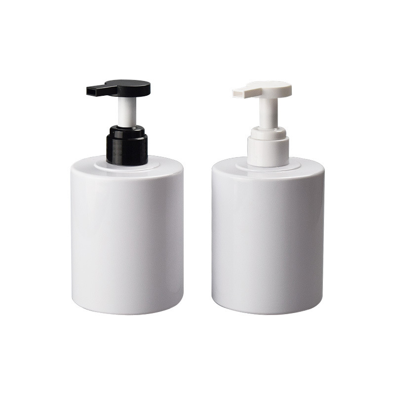 Wholesale Empty 500ml Pet Plastic White Cosmetic Lotion Bottle with Lotion Pump