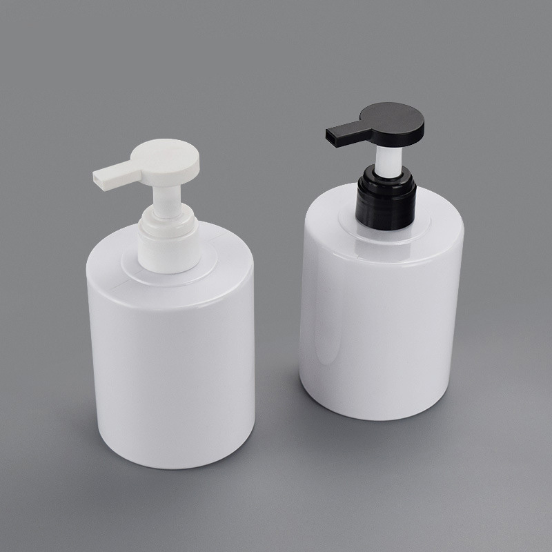 Wholesale Empty 500ml Pet Plastic White Cosmetic Lotion Bottle with Lotion Pump