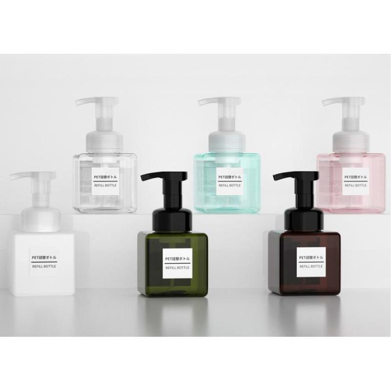 Sunshine Hot Sells High End PETG Mousse Foaming 250 ml Face Wash Body Wash Lotion Bottle