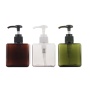 250ml Empty Square Plastic Shampoo Bottle Hotel Amenities Packaging Decorative for Facial Cleanser