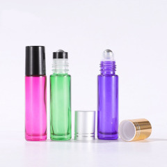 Private Label 10ml Matte Roller Bottles Empty Colorful Printed Roll on Perfume Essential Oil Bottles for Face Cream