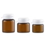 15g Flat Cream Jar 10g Facial Mask Sub Bottle 5g Medicine Amber Glass Jar for Cosmetics Minimum Order 100pcs