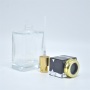 Factory Price Print-Able Square Glass Perfume Bottle Recyclable with Pump Sprayer Packaging