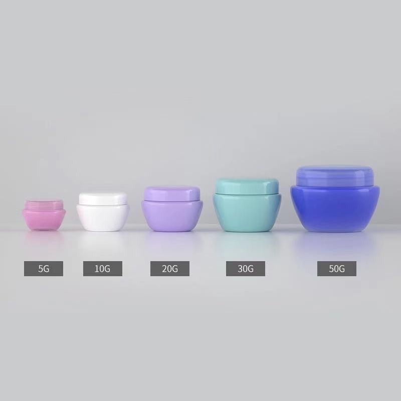 Hard Plastic Small Container Mushroom Cream Jar Packaging Plastic Jars with Screw Top Lids
