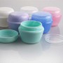 Hard Plastic Small Container Mushroom Cream Jar Packaging Plastic Jars with Screw Top Lids