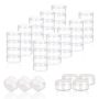Mini Sample Jar Plastic Cosmetic Jars Cream Packaging Jar 3 Gram Sample Containers Cream Jar With Lids