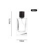 Luxury square Perfume Bottle 100ml Empty Glass Spray Bottle for Perfume