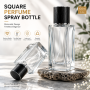 Luxury square Perfume Bottle 100ml Empty Glass Spray Bottle for Perfume